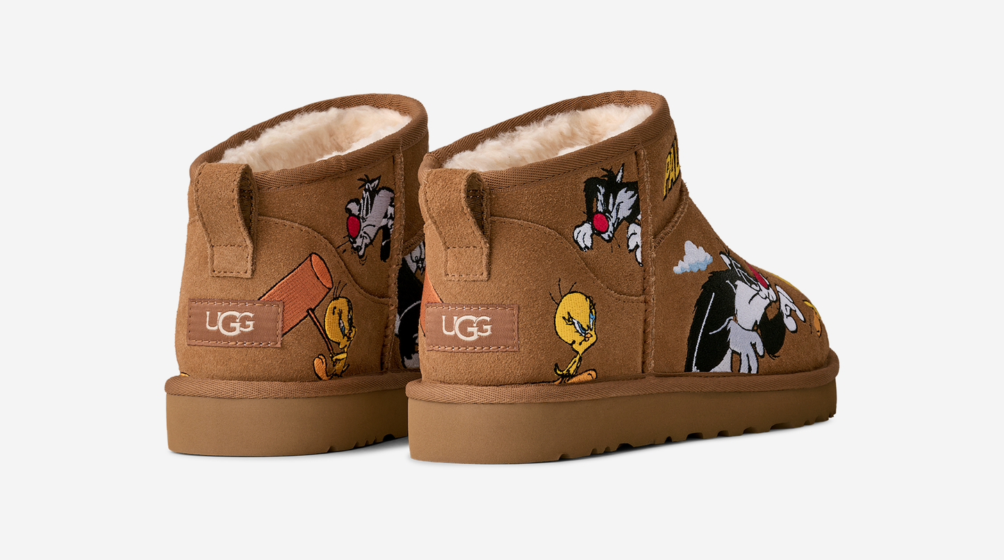 UGG Classic Ultra Mini Boot Palace x Looney Tunes Chestnut