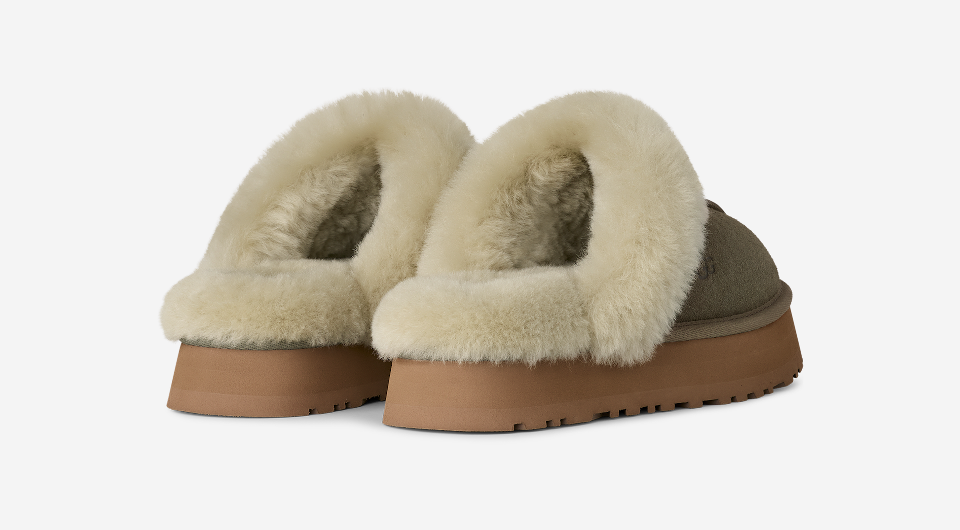 UGG Disquette Slipper Moss Green Muted Brass (Women's)