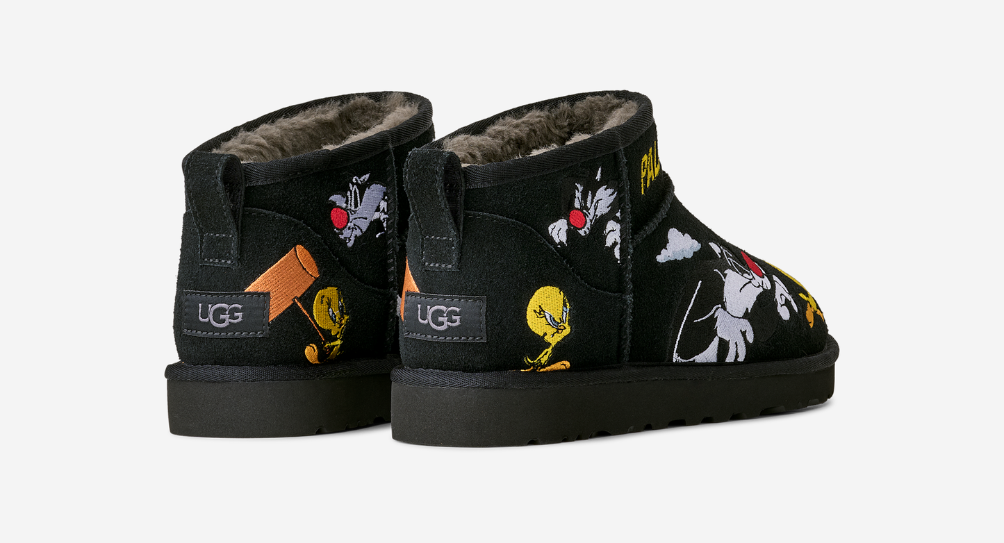 UGG Classic Ultra Mini Boot Palace x Looney Tunes Black