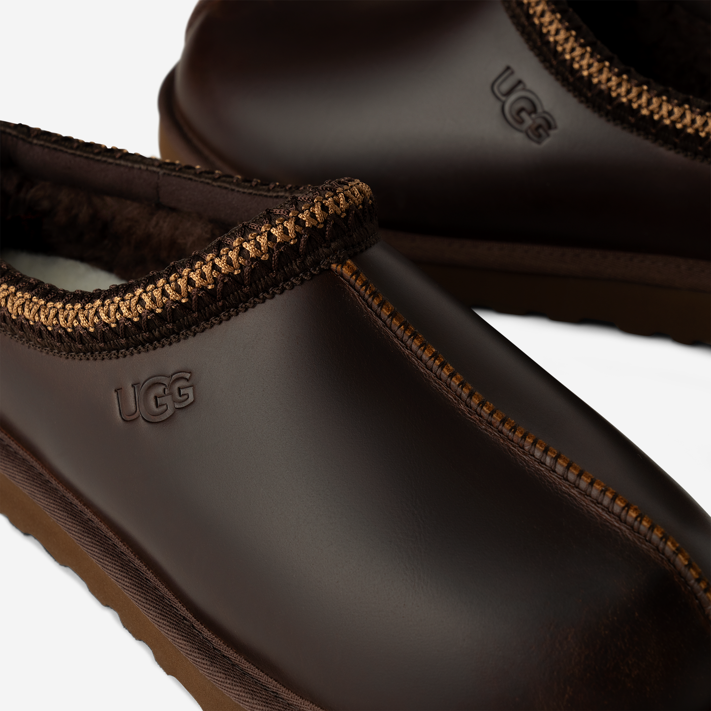 UGG Tasman LTHR Regen Slipper Ironwood