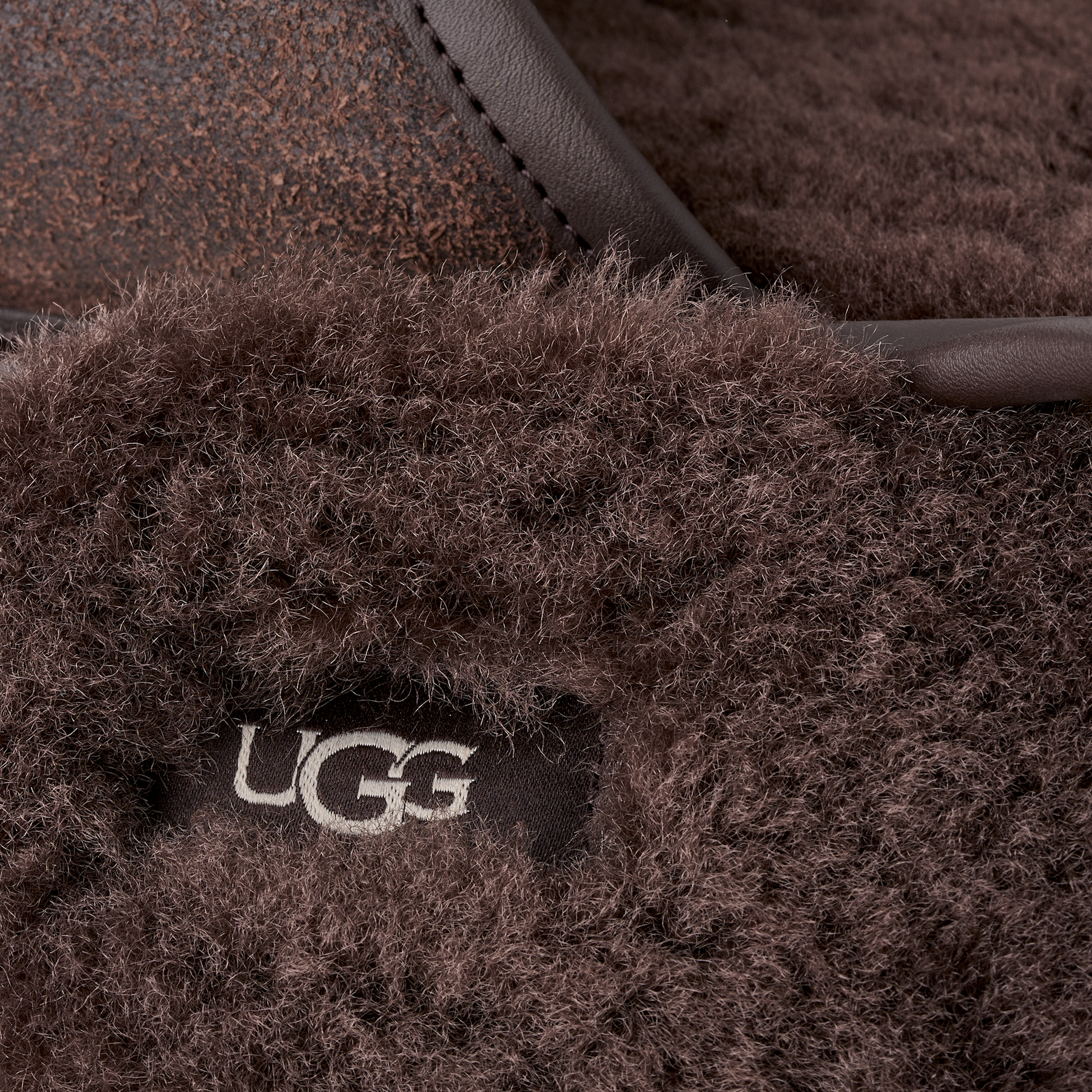 UGG Scuff Leather Distressed Slipper Dusted Cocoa