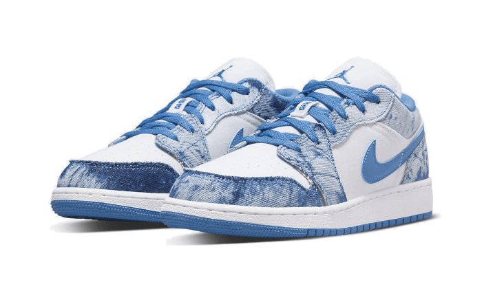 Air Jordan 1 Low Washed Denim (DM8947-100) - 36 EU - 4Y US - Blue | SOSUKICKS