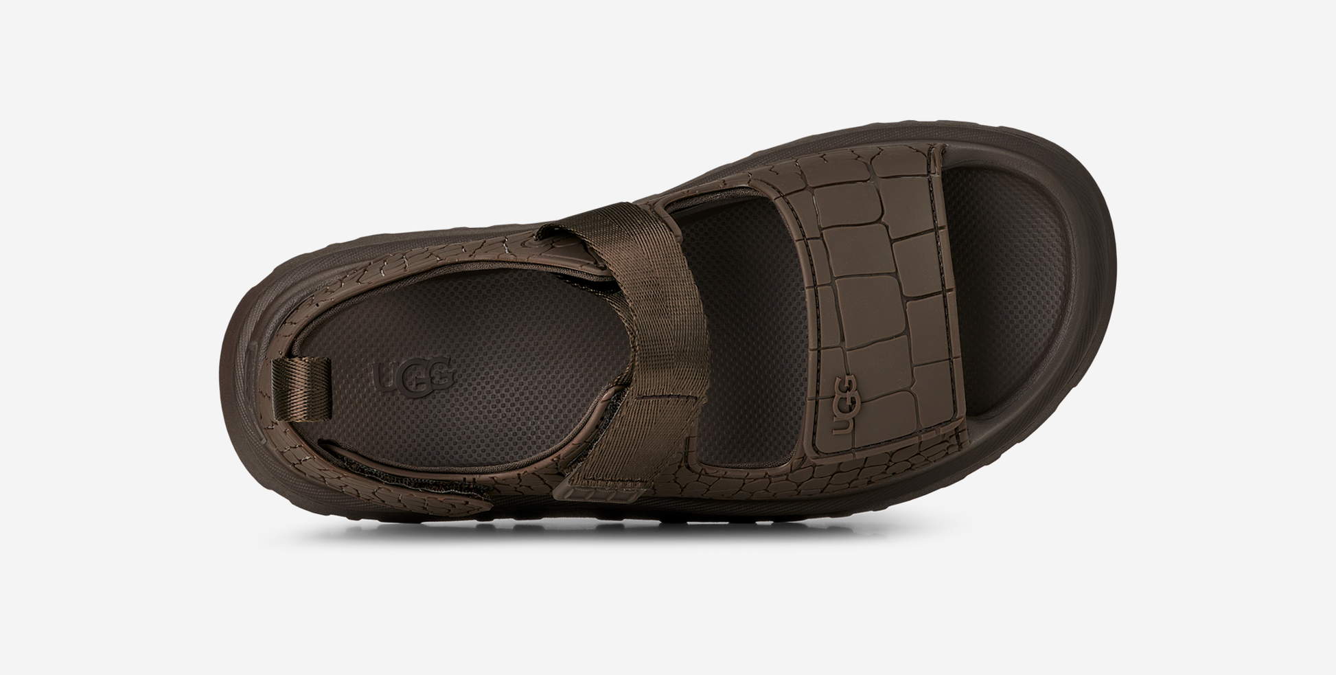UGG GoldenGlow Embossed Sandal Dense Smoke (Women's)