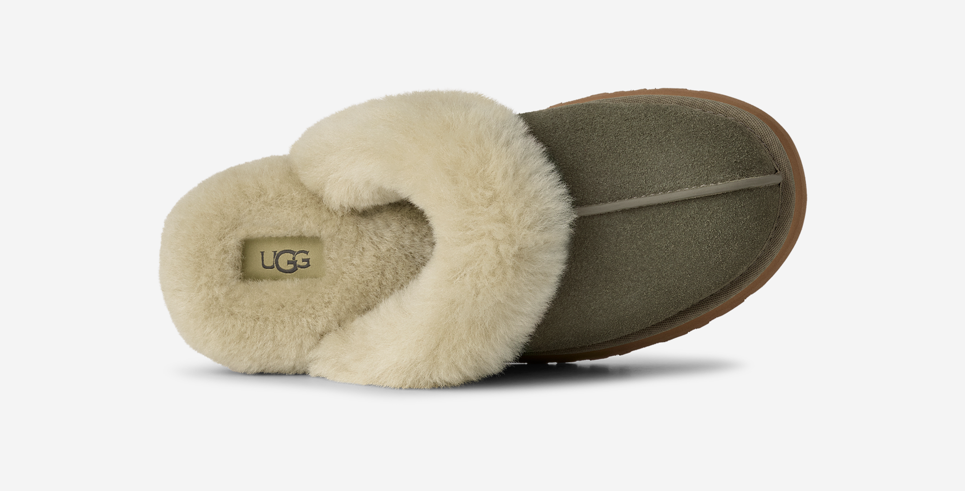 UGG Disquette Slipper Moss Green Muted Brass (Women's)