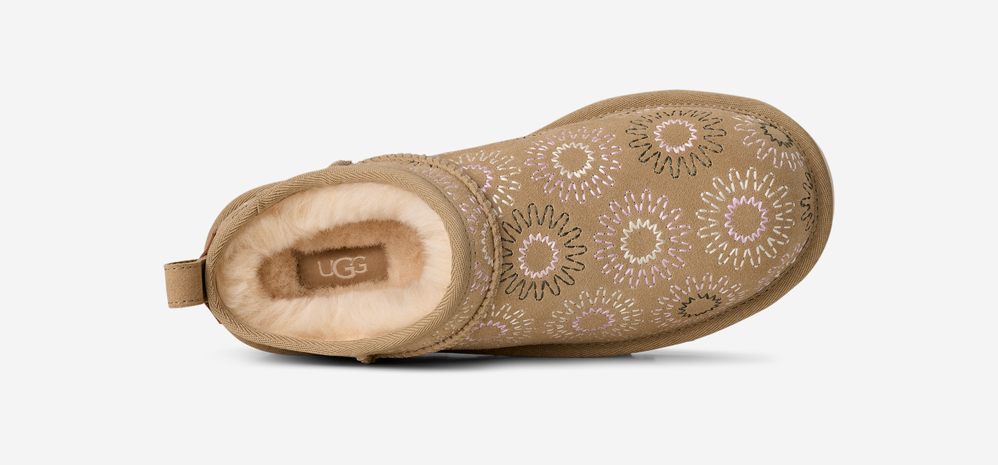 UGG Classic Micro Sun Stitch Slipper Mustard Seed (Women's)