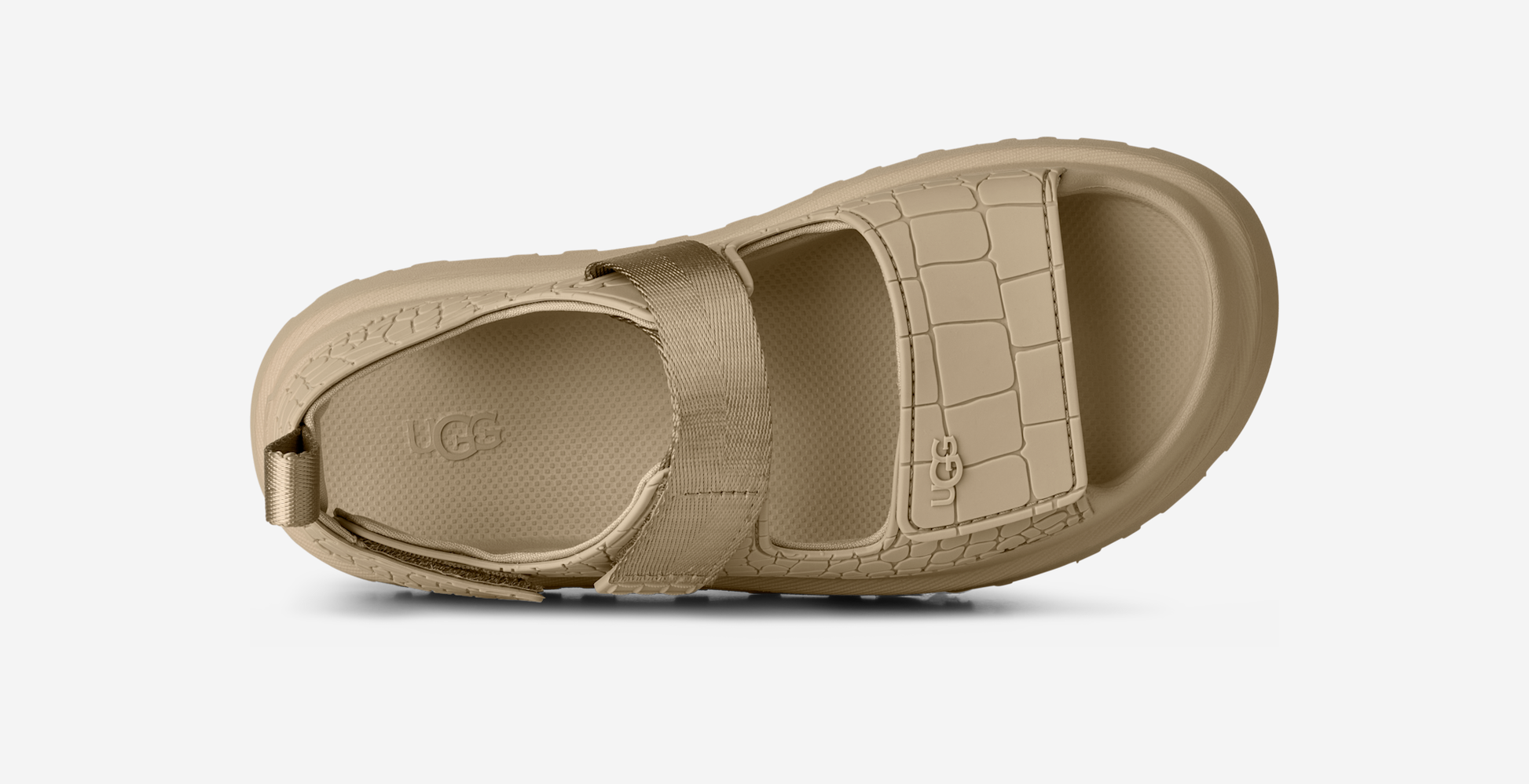 UGG GoldenGlow Embossed Sandal Mustard Seed (Women's)