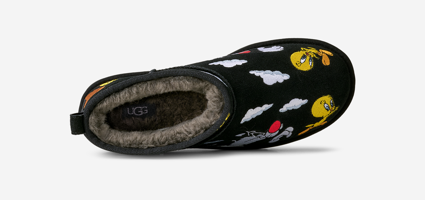 UGG Classic Ultra Mini Boot Palace x Looney Tunes Black