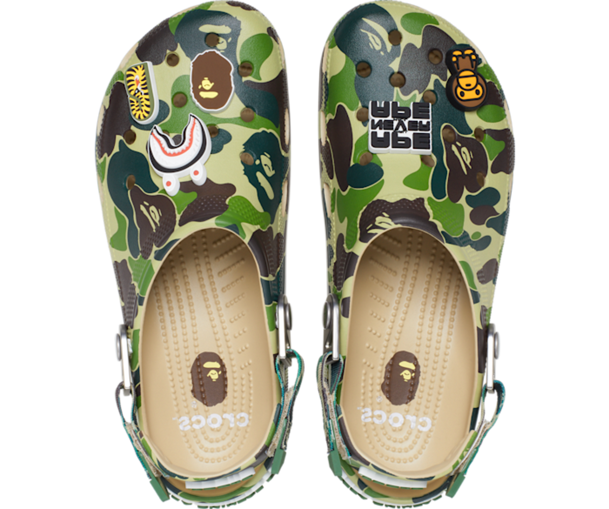 Crocs Classic Clog A Bathing Ape ABC Camo Green