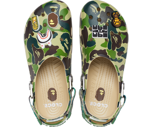 Crocs Classic Clog A Bathing Ape ABC Camo Green
