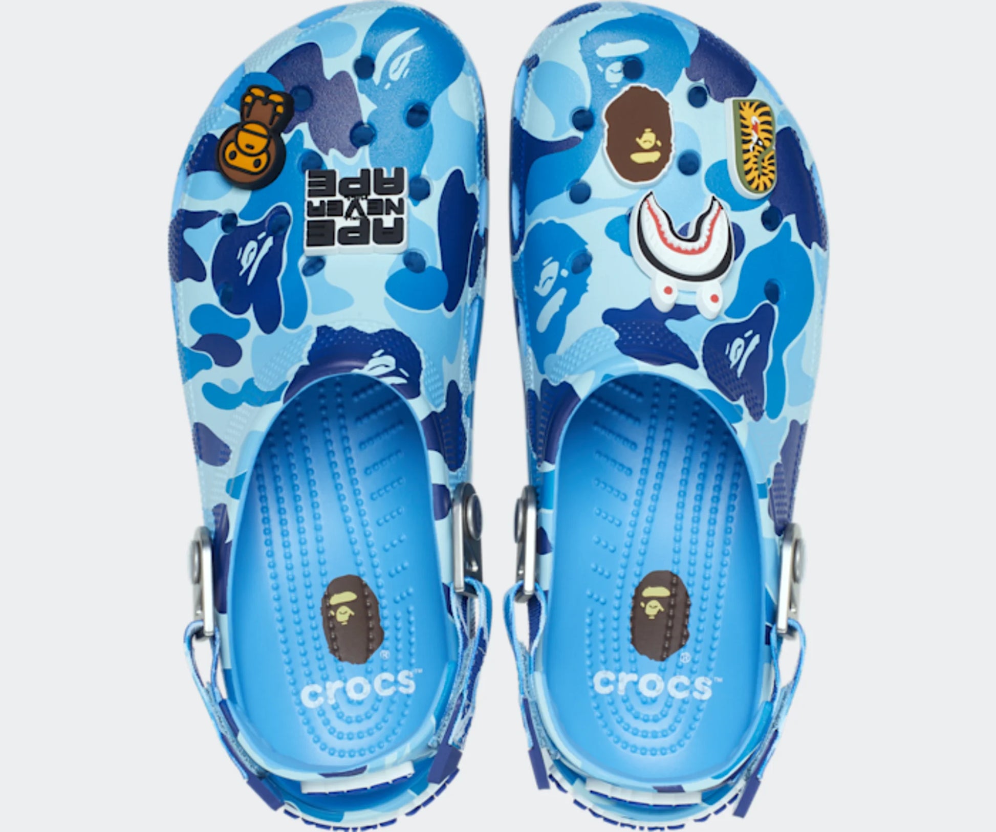 Crocs Classic Clog A Bathing Ape ABC Camo Blue