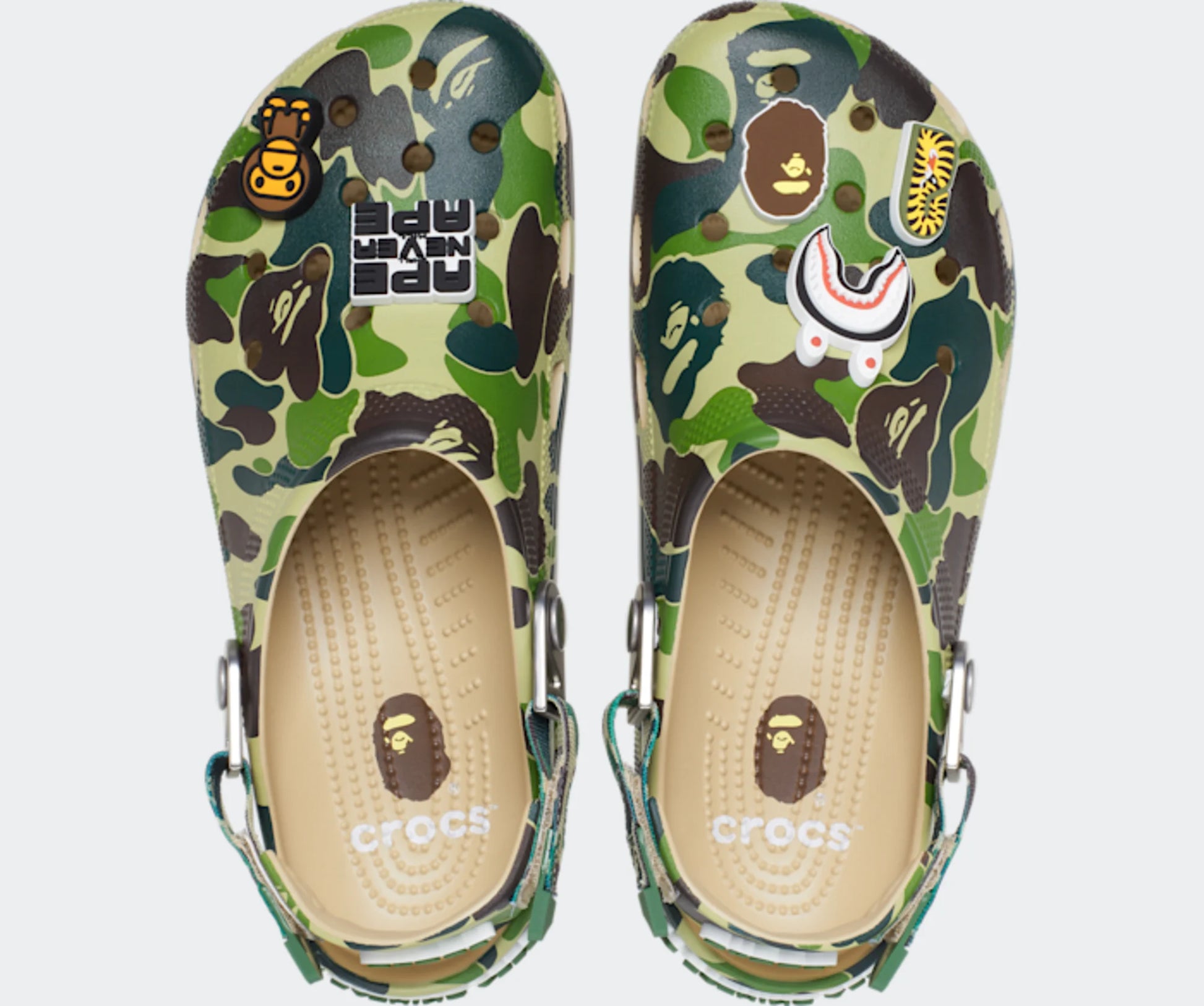 Crocs Classic Clog A Bathing Ape ABC Camo Green