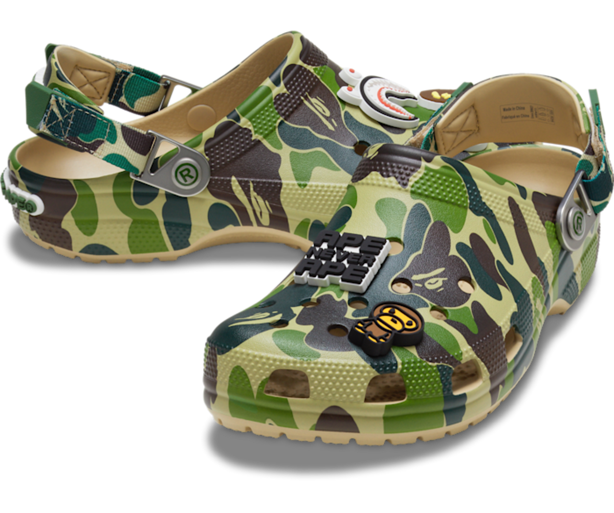Crocs Classic Clog A Bathing Ape ABC Camo Green