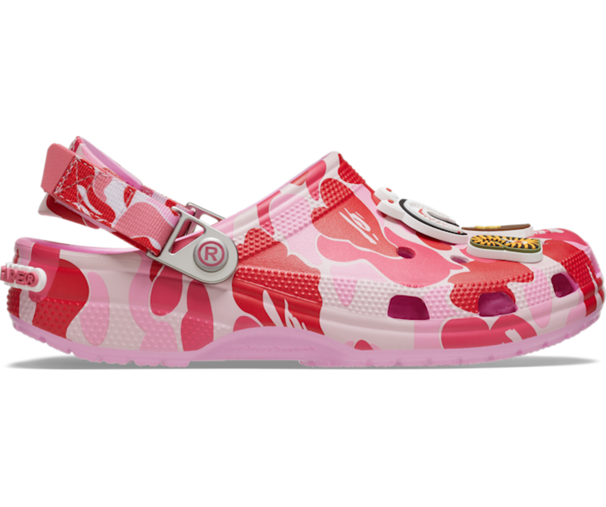 Crocs Classic Clog A Bathing Ape ABC Camo Pink
