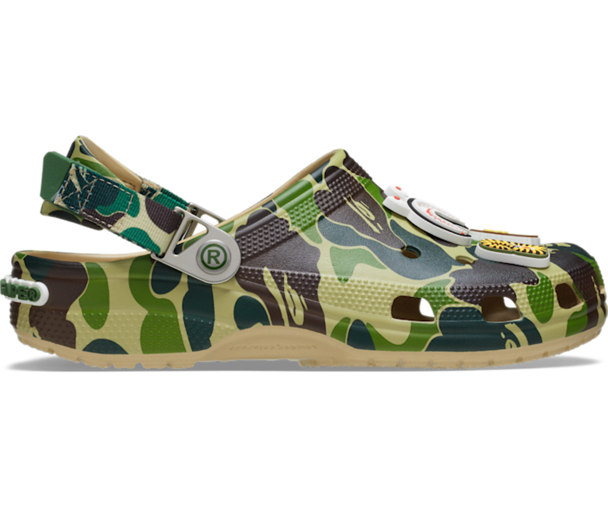 Crocs Classic Clog A Bathing Ape ABC Camo Green