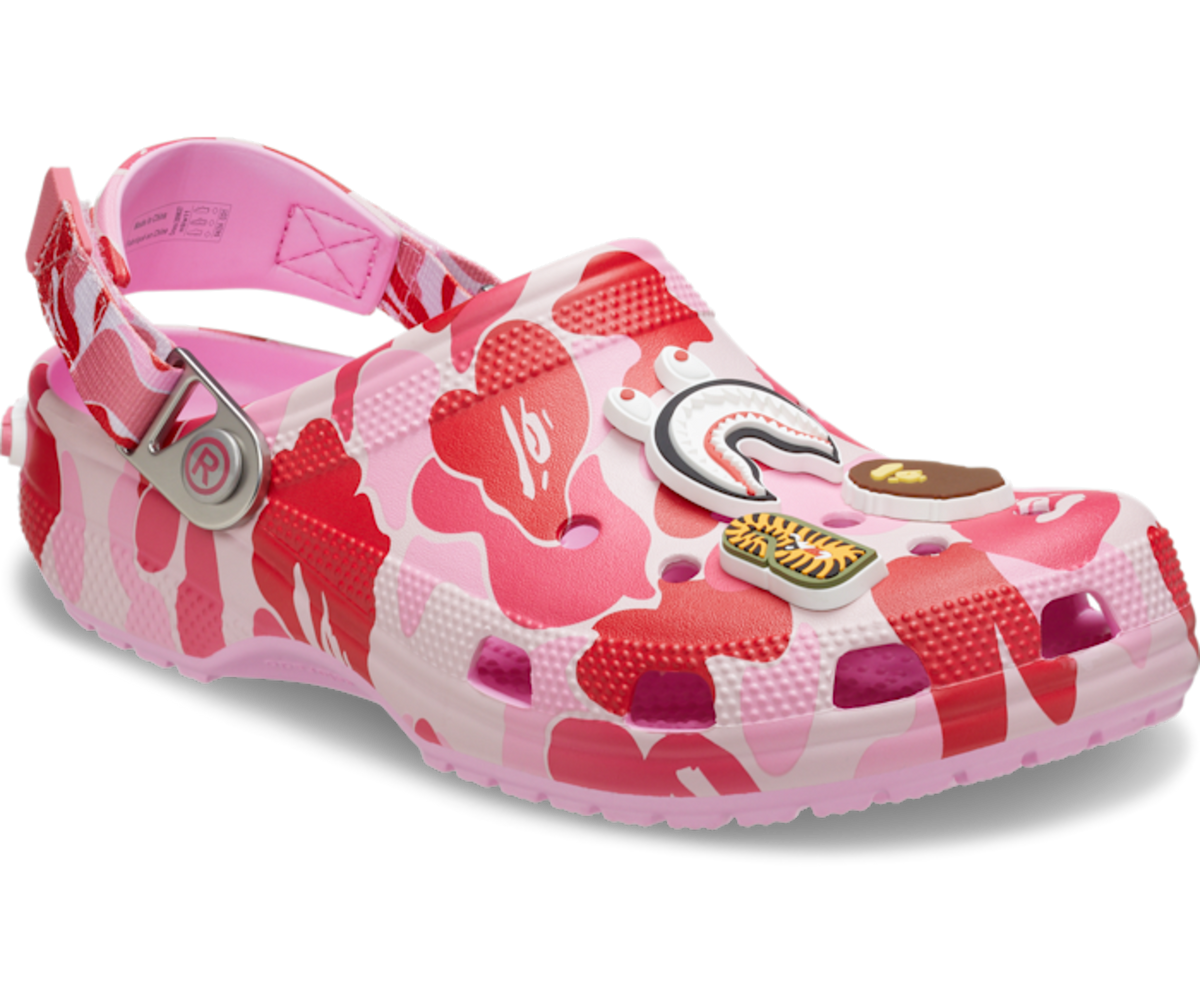 Crocs Classic Clog A Bathing Ape ABC Camo Pink