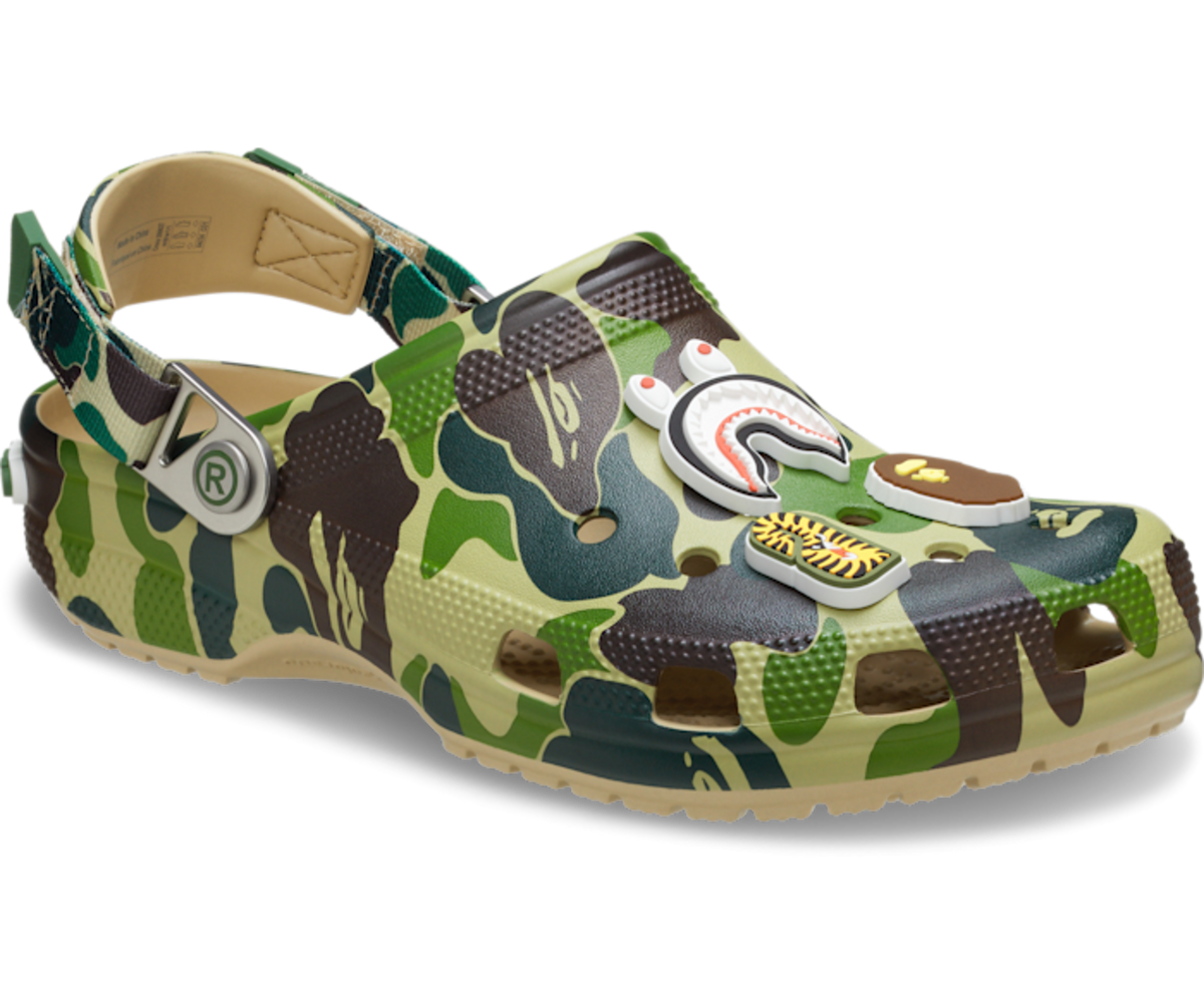 Crocs Classic Clog A Bathing Ape ABC Camo Green
