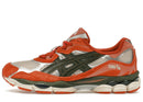 ASICS Gel-NYC Oatmeal Forest Green Orange