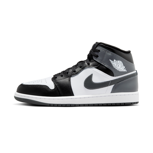 Jordan 1 Mid Black White Iron Grey
