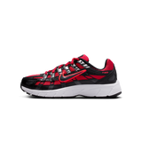 Nike P-6000 University Red Metallic Silver Dark Smoke Grey Black (GS)