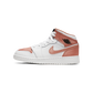 Jordan 1 Mid White Rose Gold (GS)