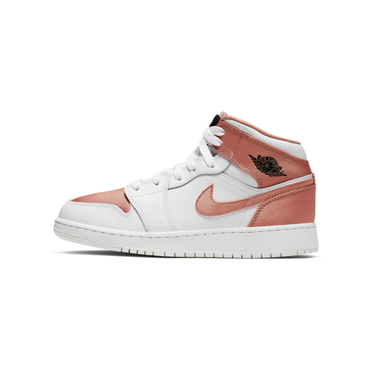 Jordan 1 Mid White Rose Gold (GS)