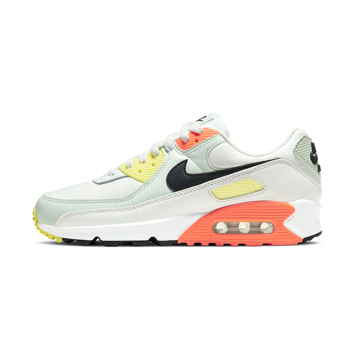 Nike Air Max 90 White Barely Green Bright Mango (Women's)