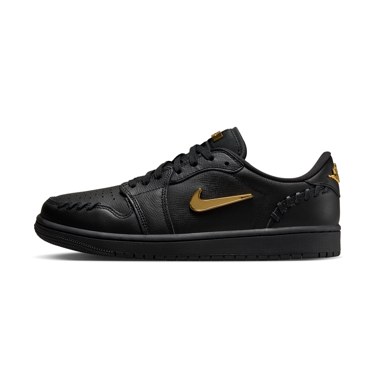 Jordan 1 Low Method of Make Black Metallic Gold (Women's)