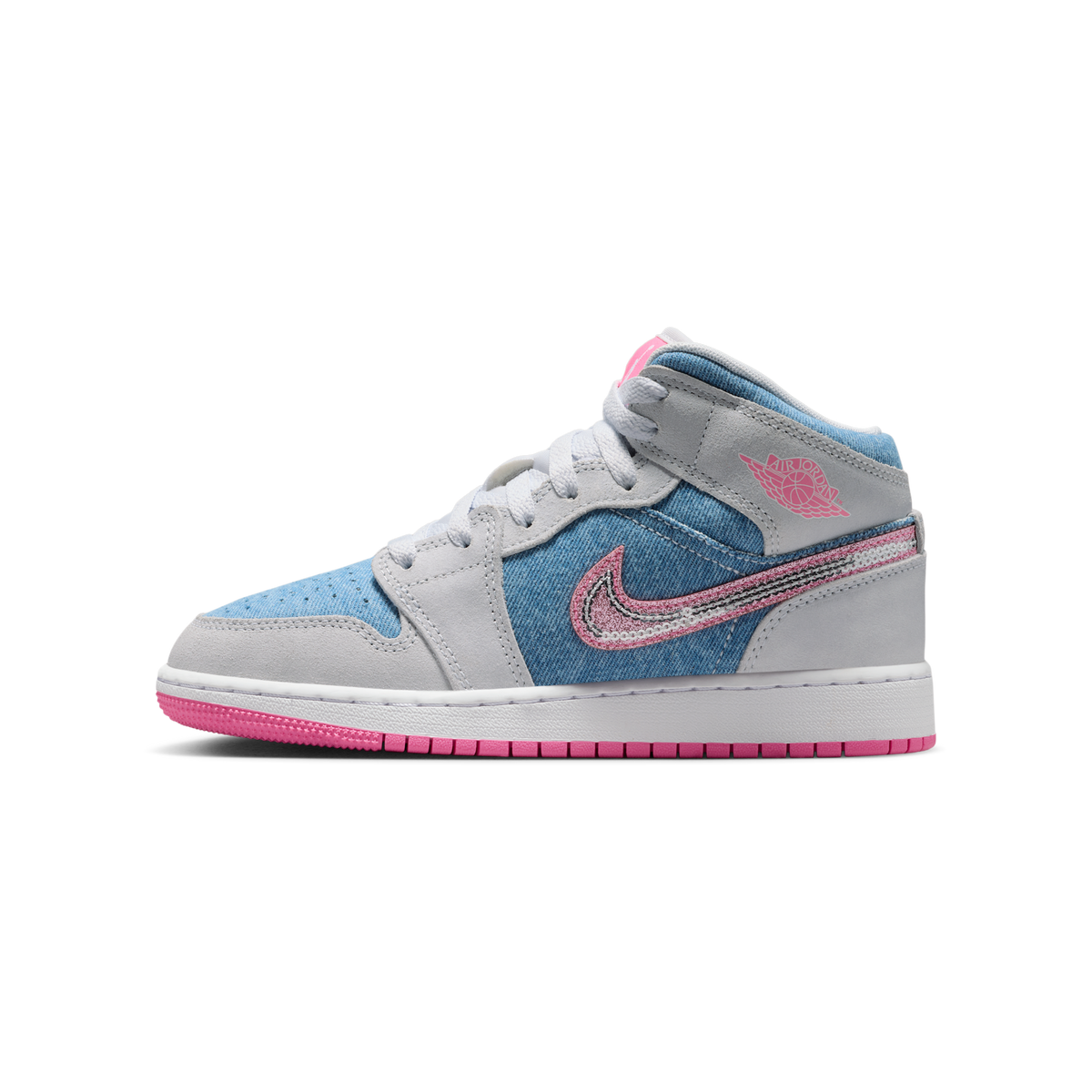 Jordan 1 Mid Denim Sequin (GS)