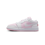Jordan 1 Low Pink Foam Fire Red White (GS)