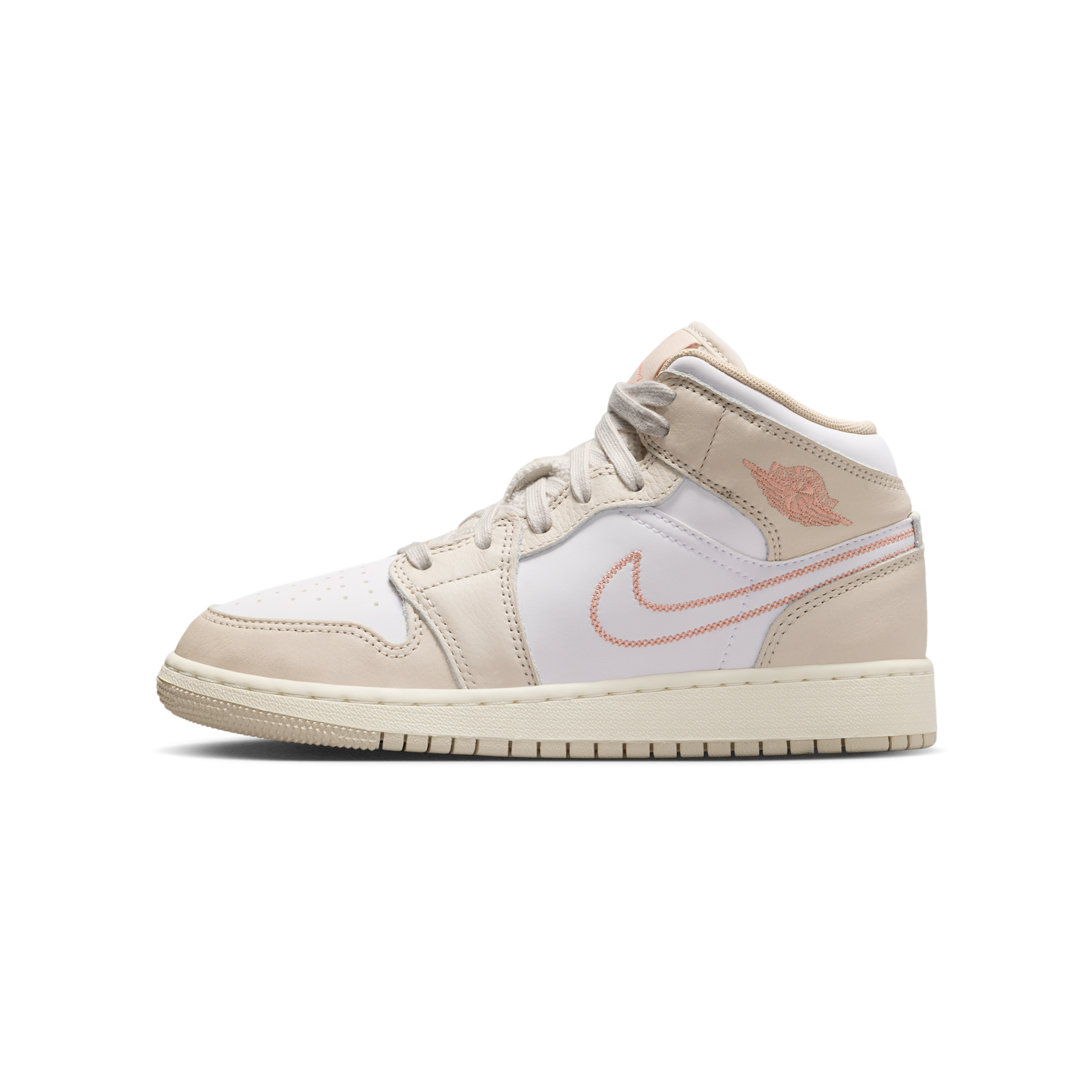 Jordan 1 Mid SE Sand Drift White Madder Root (GS)
