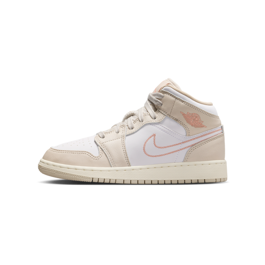 Jordan 1 Mid SE Sand Drift White Madder Root (GS)