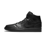 Jordan 1 Mid Triple Black