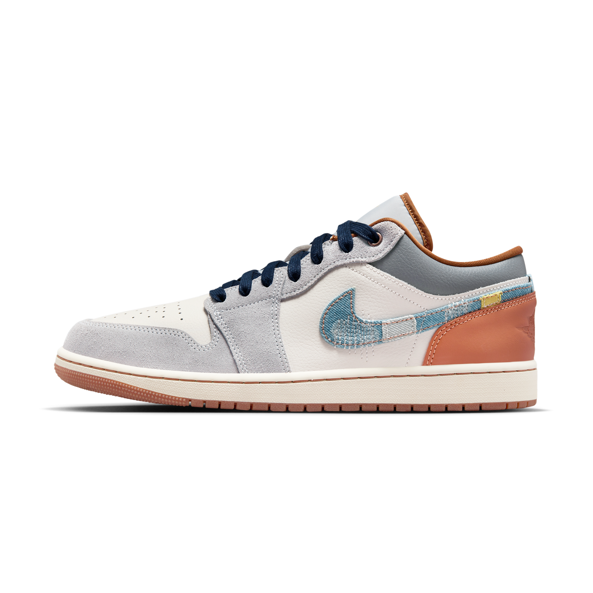 Jordan 1 Low SE Phantom Repaired Denim Swoosh