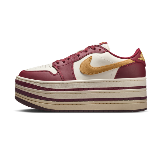 Jordan 1 Low Triple Stack Team Red Pale Ivory (Women's)