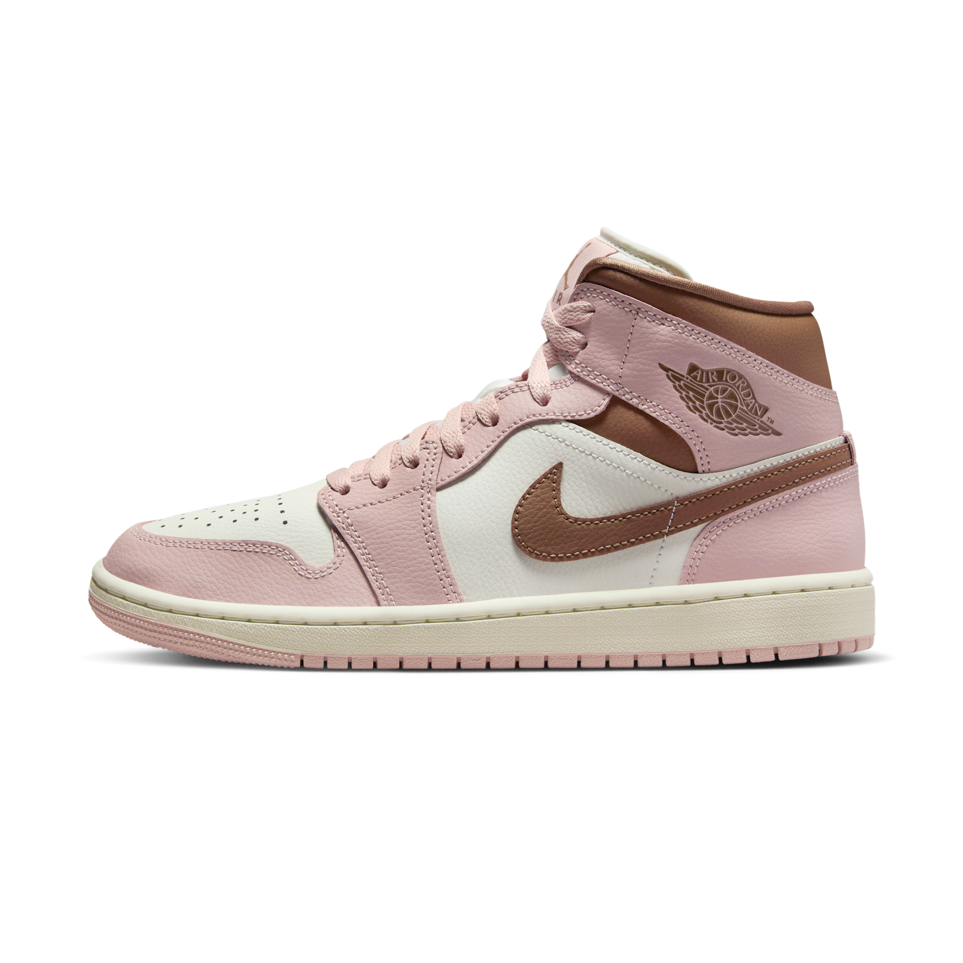 Jordan 1 Mid Pink Oxford Brown (Women's)