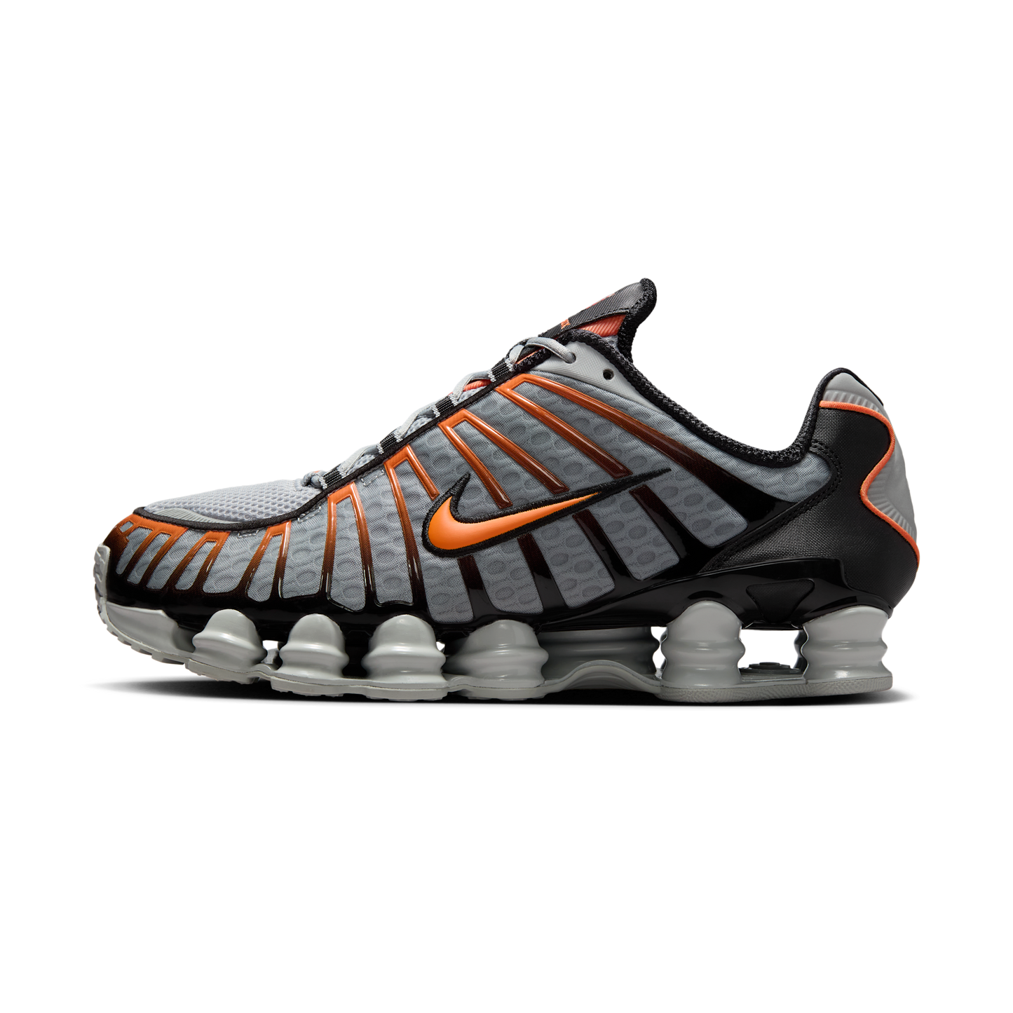 Nike Shox TL Light Smoke Grey Black Bright Mandarin