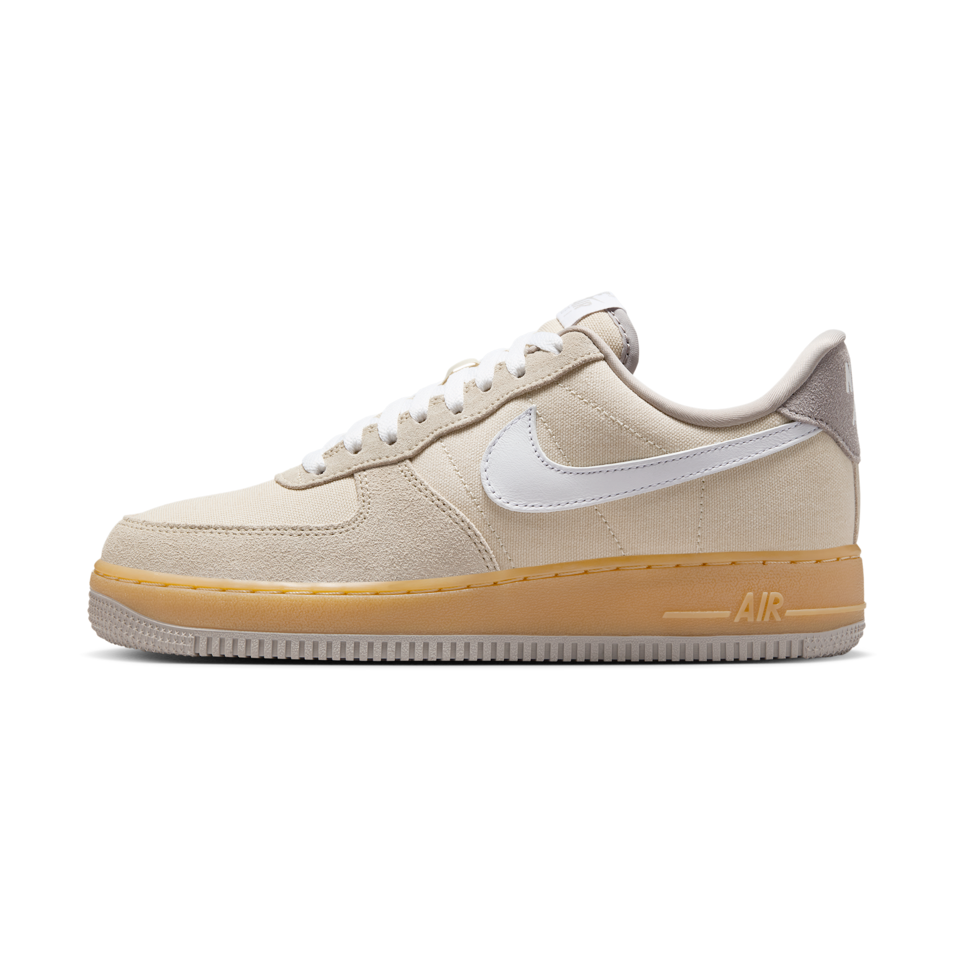Nike Air Force 1 Low '07 Suede Canvas Khaki (Women's)