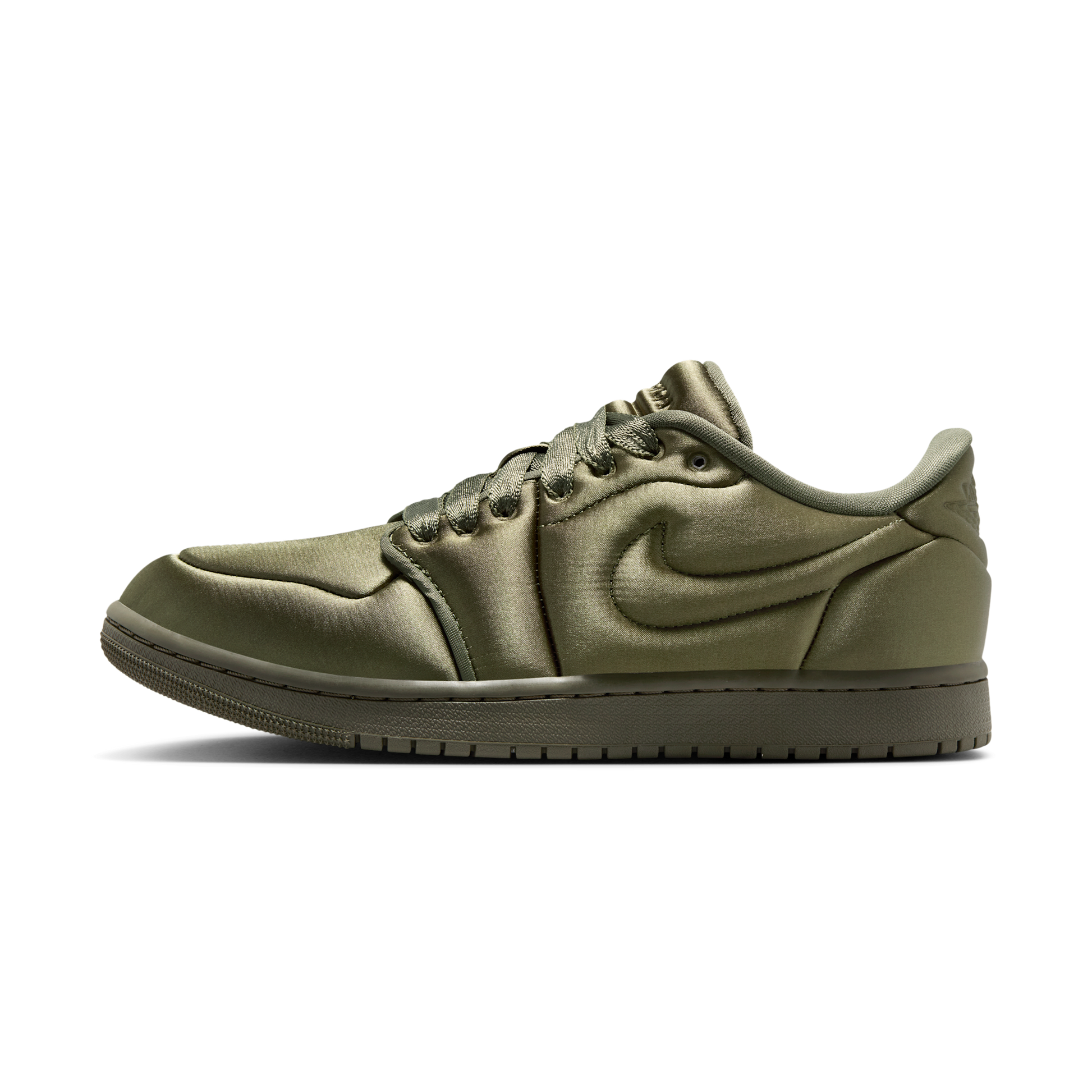 Jordan 1 Low Method of Make Satin Medium Olive (Women's)