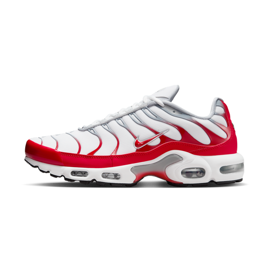 Nike Air Max Plus White University Red Wolf Grey