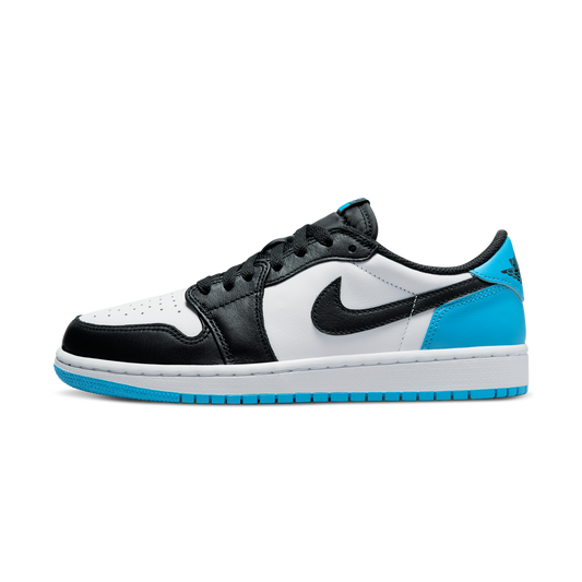 Jordan 1 Retro Low OG Black Dark Powder Blue (Women's)