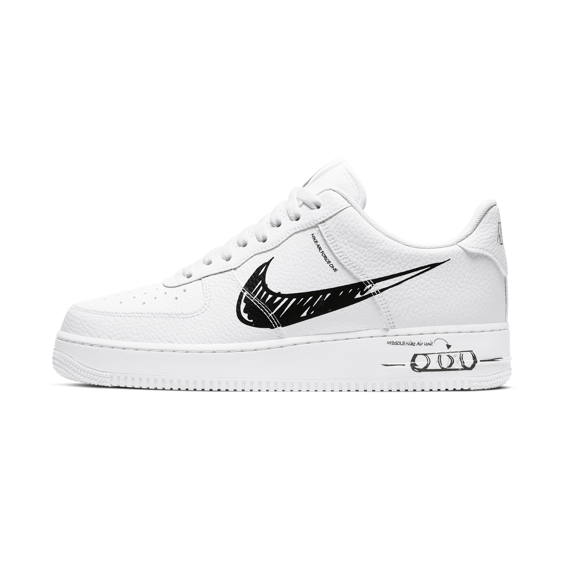 Nike Air Force 1 Low Sketch White Black