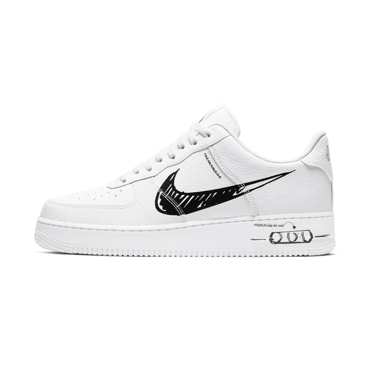 Nike Air Force 1 Low Sketch White Black