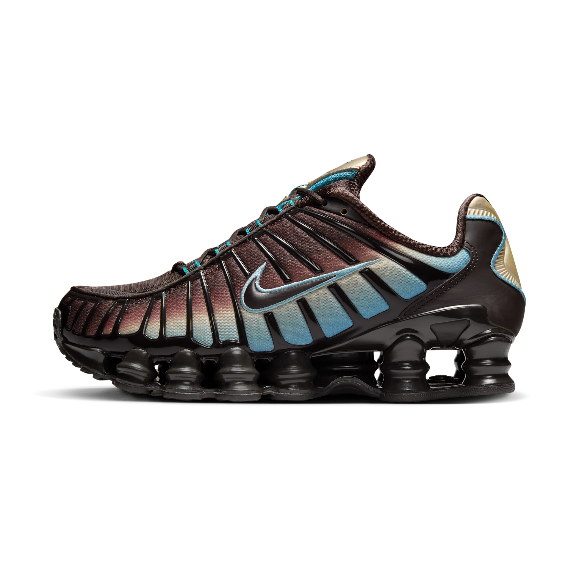 Nike Shox TL Velvet Brown Denim Turquoise (Women's)