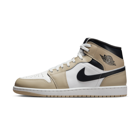 Jordan 1 Mid Summit White Off Noir Rattan