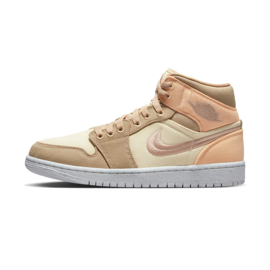 Jordan 1 Mid SE Canvas Khaki (Women's)