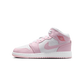 Jordan 1 Mid Pink Foam Fire Red (GS)