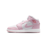 Jordan 1 Mid Pink Foam Fire Red (GS)