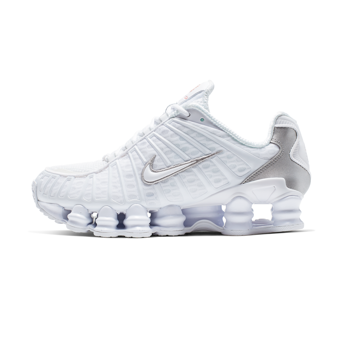Nike Shox TL White Metallic Silver Max Orange (Women's)