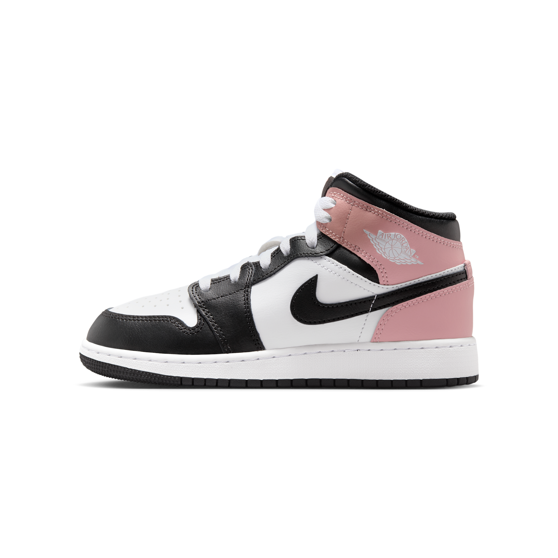 Jordan 1 Mid White Rust Pink Black