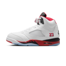 Jordan 5 Retro Fire Red Black Tongue (2025)